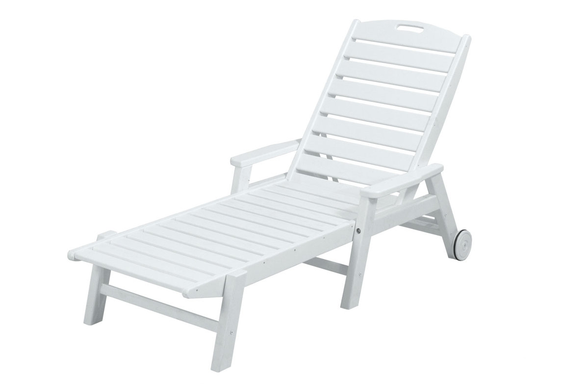 POLYWOOD® Nautical Chaise Lounge with Arms & Reviews Wayfair